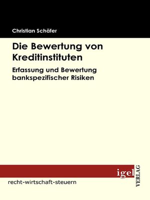 cover image of Die Bewertung von Kreditinstituten